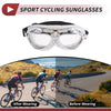 Motorcycle 1 Pc Clear Lens Goggles White Silver Tone Frame PU Sponge