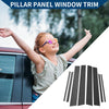 Toyota RAV4 8 Pcs Black Carbon Fiber Window Trim Covers (2013-2018)