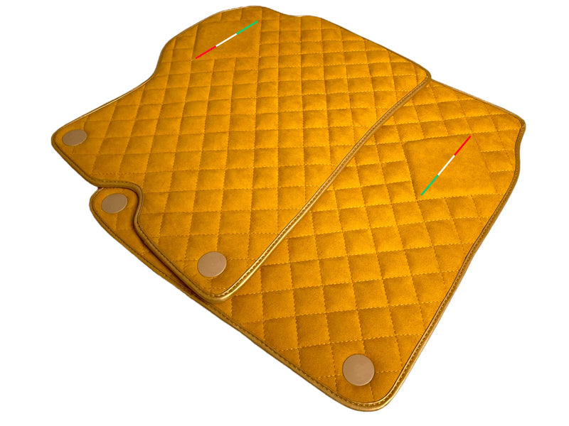 Ferrari California (2008-2014) - 2 x AutoWin Inc. Tan Alcantara Car Mats