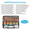750PCS Deutsch DT Connector Kit 2/3/4/6/8/12 Pin Male Female Connectors