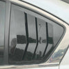 Honda Accord Glossy Black Rear Window Quarter Louver Cover 2pc (2013–2017)