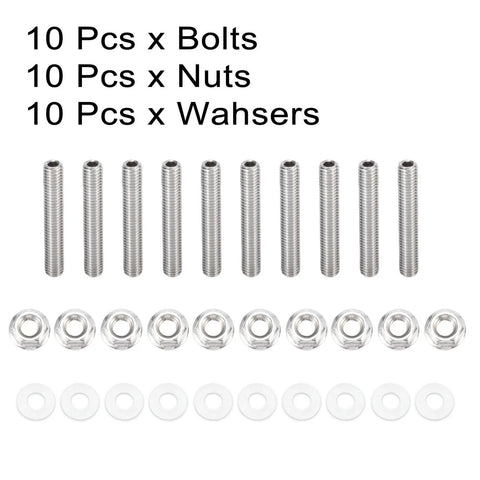 Honda Acura B C D F H K Series Engines 10 x Exhaust Manifold Bolt Studs