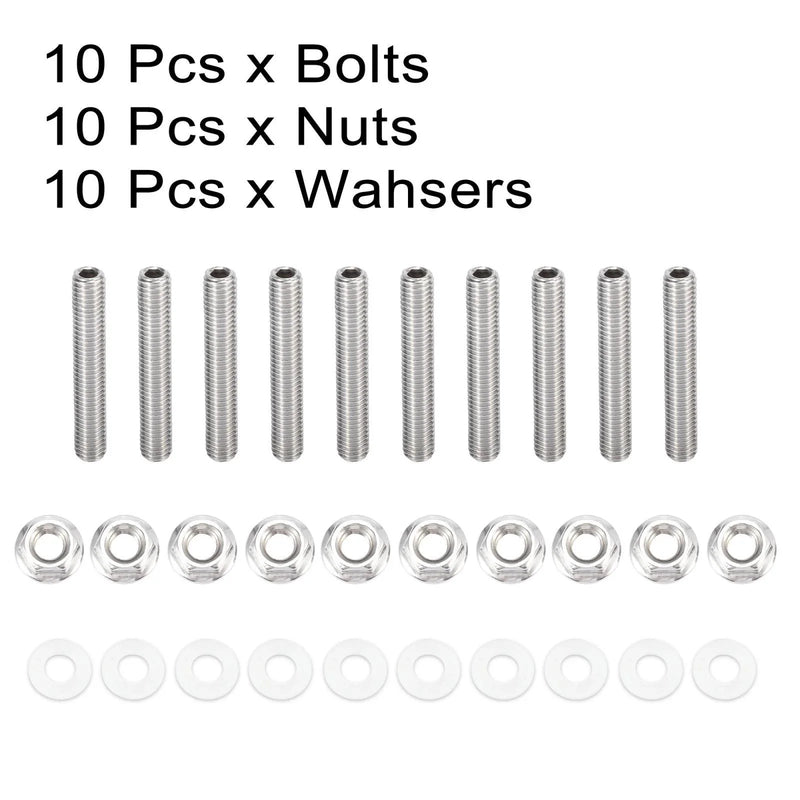 Honda Acura B C D F H K Series Engines 10 x Exhaust Manifold Bolt Studs