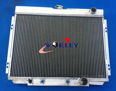 Ford Mustang, Fairlane 3 Row Aluminum Radiator & Fans (1967-1970)