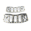 Harley Softail Touring Road Glide Chrome & Gold Foot Pegs