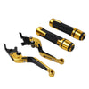 BMW C650GT C600 SPORT Gold Brake Clutch Levers & Handlebar Grips Set (2011-2016)