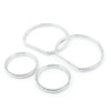 Harley Street Glide 4 x Chrome Gauge Bezel Kit (2014 - present)