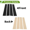 Dodge Ram (2009-2018) - Black Finish 4 x Pillar Window Trim