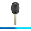 Honda Accord (2003-2007) 4 Button Black Key Shell Case