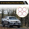 Toyota Tacoma AC Vent Dashboard Decoration Rings Red (2016–2023)