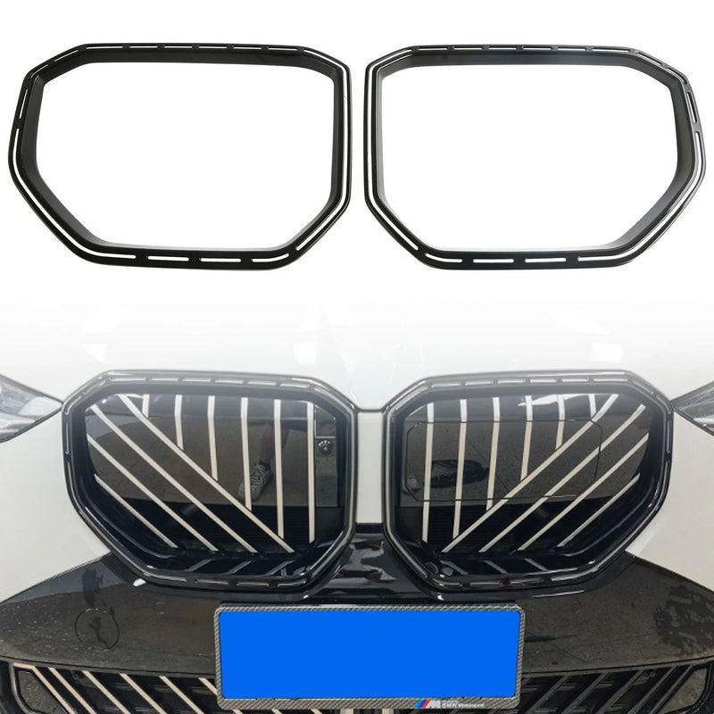 BMW X3 G45 2PCS Black Front Bumper Grille Frame Cover Trim (2025–2026)