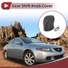 Acura TL Black Grey Faux Leather Gear Shift Knob Cover (2009 - 2014)