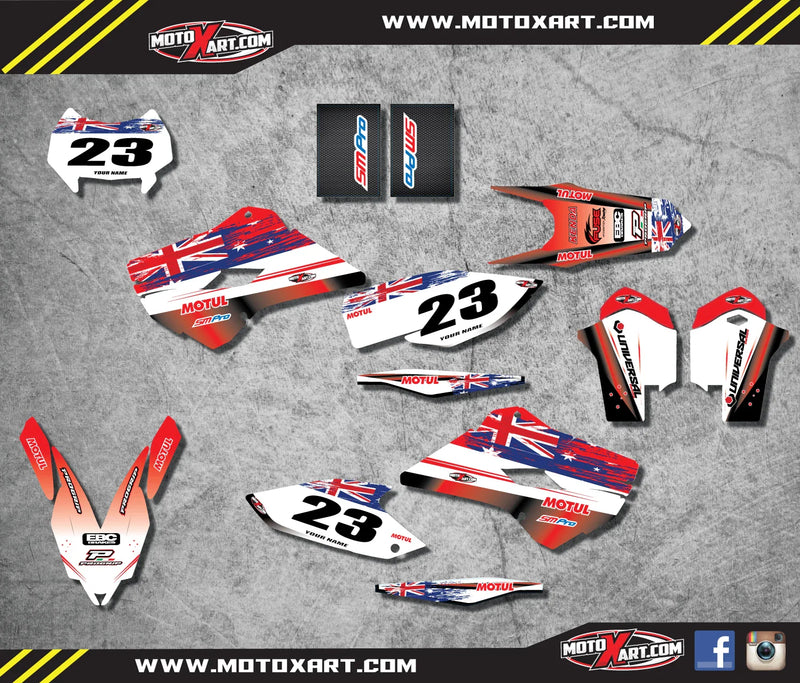 Husqvarna ENDURO Aussie Pride Graphics Custom Sticker Kit (2014)