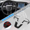 Dodge Challenger Charger Black Inner Steering Wheel Cover Trim Set (2015-2020)