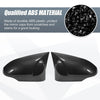 Toyota Corolla Rearview Mirror Cover Overlay Black Carbon Fiber (14-18)