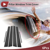 Toyota Crown 6 Pcs Carbon Fiber Car Door Pillar Window Trim (2005-2009)