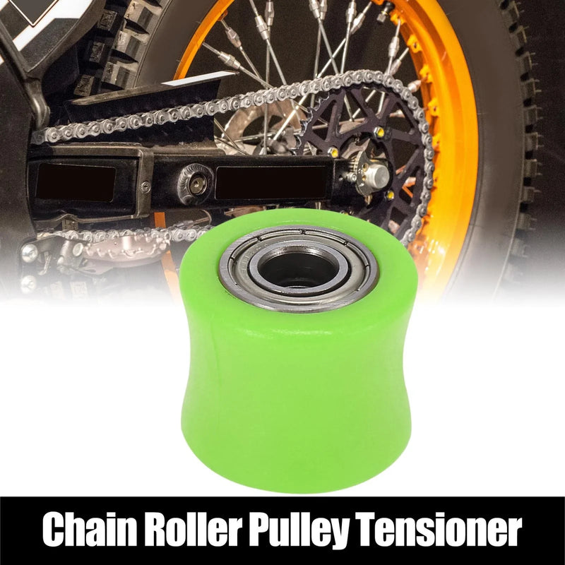 Motorcycle 10mm Chain Roller Pulley Tensioner Wheel Guide Green
