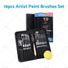 Watercolour Acrylic Oil Painting 19PCS Artist Paint Brushes Set