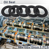 Oil Seal 60x100x10mm NBR Rotary Shaft Seal Black 5 Pcs