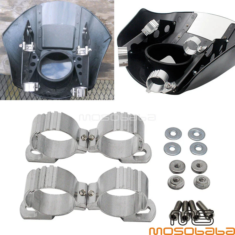 Harley 35-45mm Fork Clamp Bracket Mount Headlight Fairing