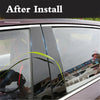 Acura TSX 6 x Door Window B C Pillar Trim Covers Glossy Black (2004-2014)