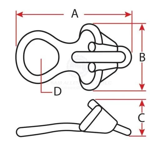 6-8mm Chain, 316 Stainless Steel Mooring Chain Claw / Anchor Chain Claw