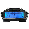 Universal LCD Digital Motorcycle Odometer Speedometer Tachometer Gauge