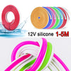 12V LED Neon Strip Lights 2835 SMD 120LED/M Flexible Silicone Tube Waterproof