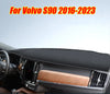 Volvo S90 Black Leather Dashboard Cover Dash Protector Pad Mat (2016–2023)