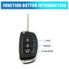 Hyundai Santa Fe 2013-2015 3 Button Key Fob Shell Case