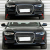 Audi A6 C7 Sedan Honeycomb Style Mesh Fog Light Grille Cover (2012-2015)
