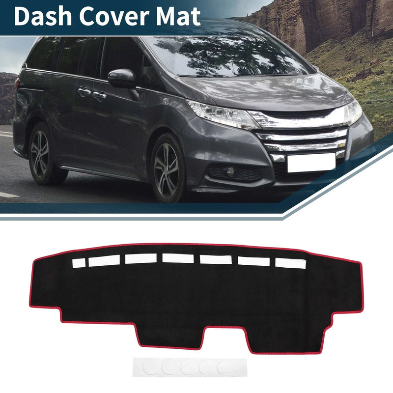 Honda N-Van JJ1 JJ2 (All Years) - Black Red Protector Dashboard Cover Mat