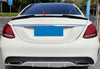 Mercedes-Benz C-Class W205 Sedan Rear Spoiler Glossy Black (2015-2021)