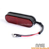 12V Custom Motorcycle LED Rear Tail License Plate Light w/ Red Reflector