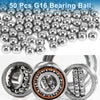 11mm Ball Bearing Steel G16 Precision Ball Silver Tone 50 Pcs