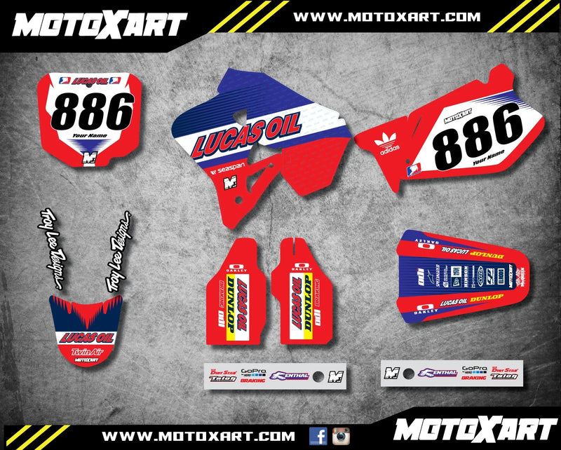Honda CR 250 (1995-1996) - ACTIVE STYLE Stickers Full Custom Graphic Kit