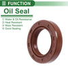 Oil Seal Rotary Shaft Seal FKM Rubber 22x35x7mm Brown 5 Pcs