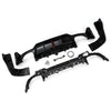 23-24 BMW 3 Series G20 Gloss Black Rear Lower Diffuser with LED Light
