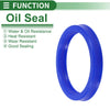 Oil Seal 60x72x10mm TPU Rotary Shaft Seal Blue 5 Pcs