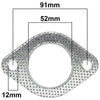 Datsun 260C 230 330 6cyl L26 2.6L Exhaust Pipe Flange Gasket (1973-1978)