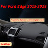 Ford Edge Black Leather Dashboard Cover Dash Protector Pad Mat (2015–2018)