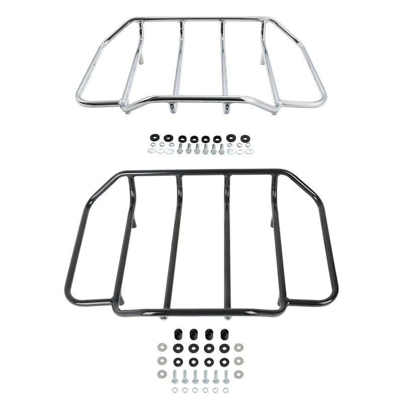Harley Touring Chrome/Black Trunk Top Luggage Rack (1984-2024)