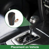 Volvo S80 (2007-2012) Black Brown Faux Leather Car Gear Shift Knob Cover 1 Pc