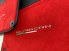 Lamborghini Huracan Coupe Alcantara Red Leather Floor Mats (2014-2023)