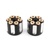 Harley Davidson Road King 2 x Black White Rear Seat Bolt Screws