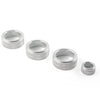 Honda Civic (2022 - Present) Silver 4x AC Climate Control Knob Ring Covers