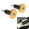 Gold Motor 7/8'' 1'' Handlebar Grips & End Cap Slider Plug