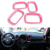 Mini Countryman F60 4X Red Dashboard Side Air Outlet Vent Cover Trim fit