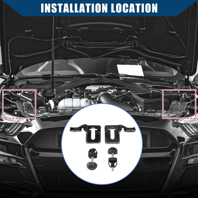Ford Fusion Bumper Stopper & Lamp Mount Bracket Set (2013-2020)