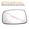 Toyota Yaris Left Side Heated White Mirror Glass (1999-2003)
